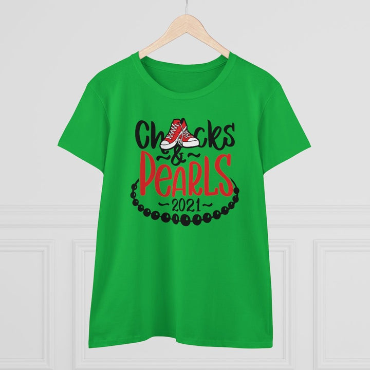 Chucks & Pearls Heavy Cotton Tee - Beguiling Phenix Boutique