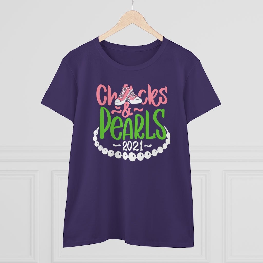 Chucks & Pearls Heavy Cotton Tee - Beguiling Phenix Boutique