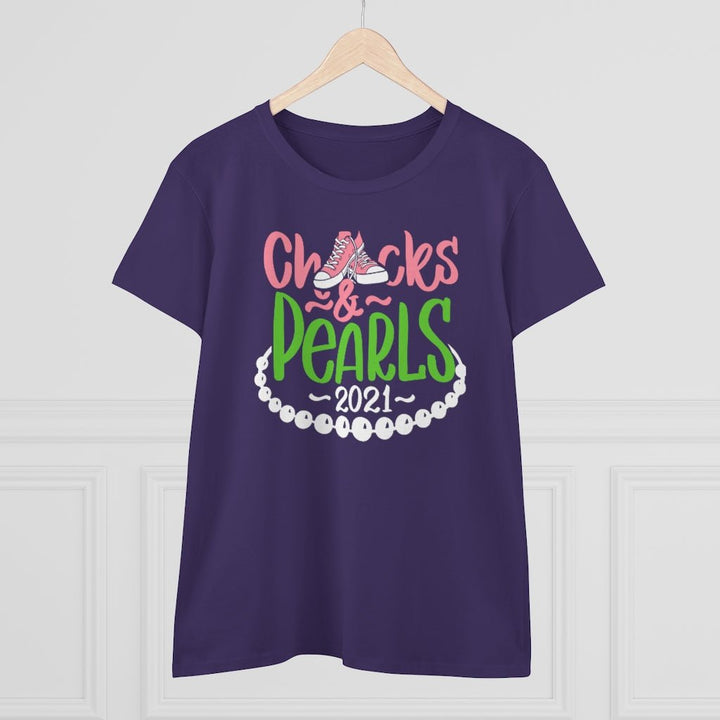 Chucks & Pearls Heavy Cotton Tee - Beguiling Phenix Boutique