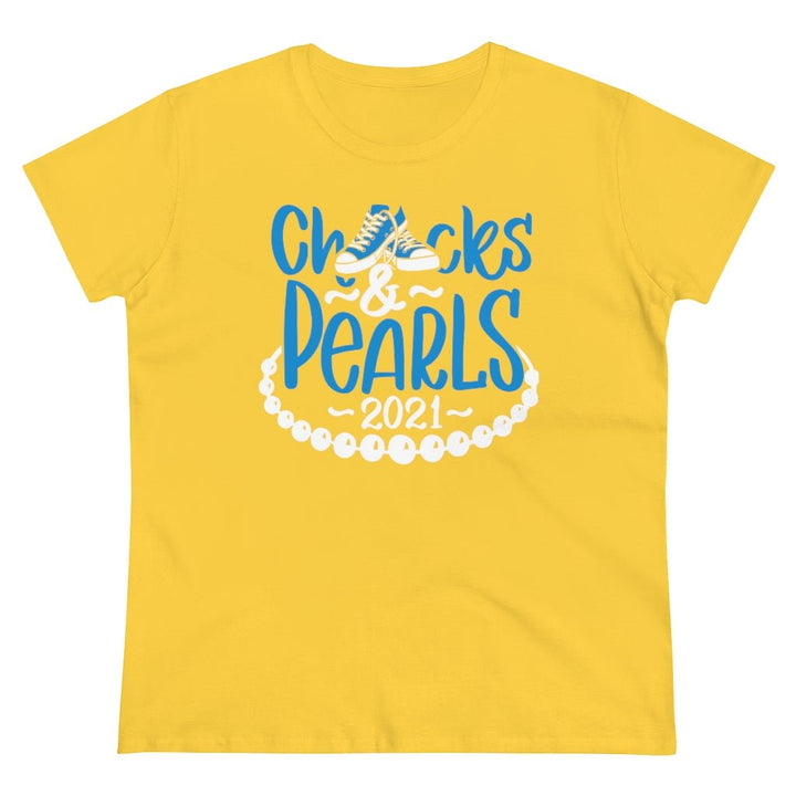 Chucks & Pearls Heavy Cotton Tee - Beguiling Phenix Boutique