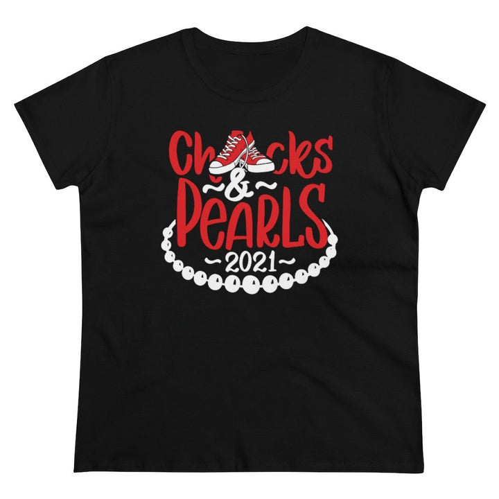 Chucks & Pearls Heavy Cotton Tee - Beguiling Phenix Boutique