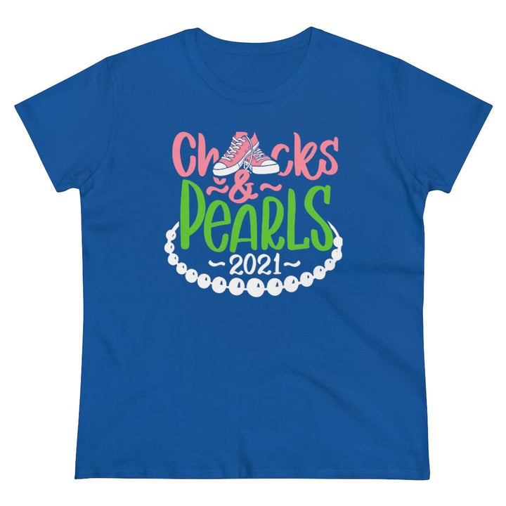 Chucks & Pearls Heavy Cotton Tee - Beguiling Phenix Boutique
