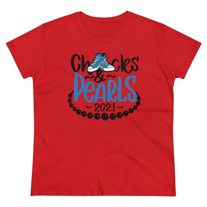 Chucks & Pearls Heavy Cotton Tee - Beguiling Phenix Boutique