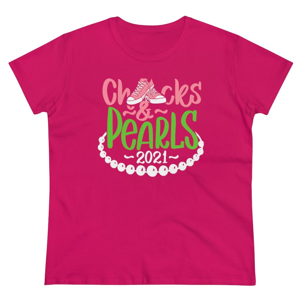 Chucks & Pearls Heavy Cotton Tee - Beguiling Phenix Boutique