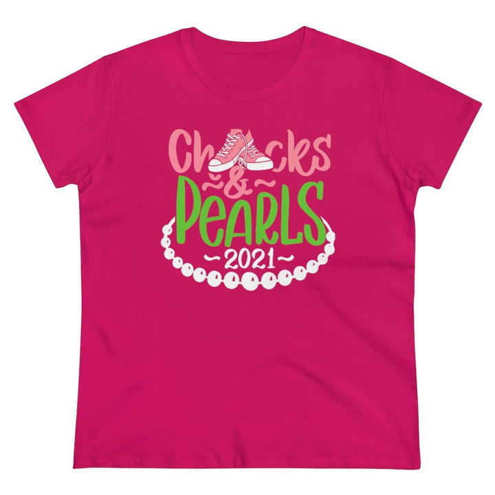 Chucks & Pearls Heavy Cotton Tee - Beguiling Phenix Boutique