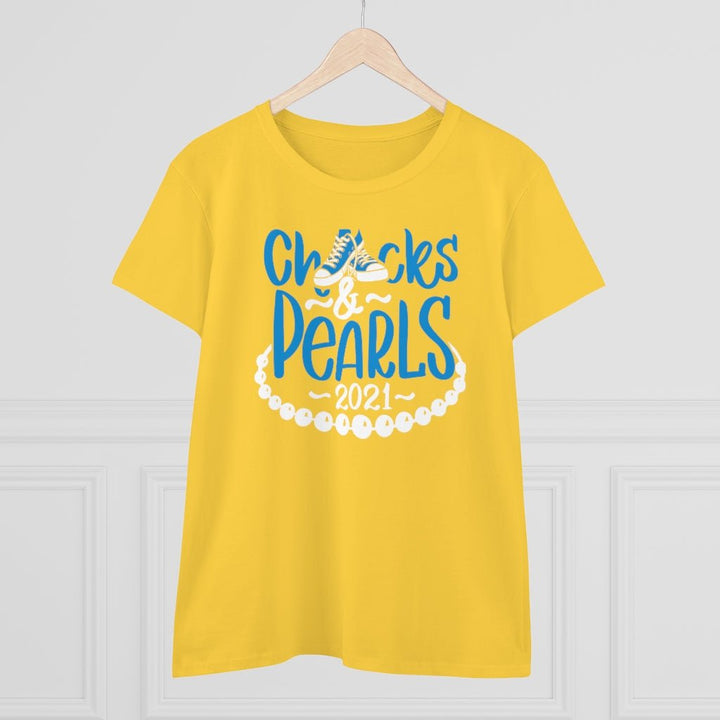 Chucks & Pearls Heavy Cotton Tee - Beguiling Phenix Boutique