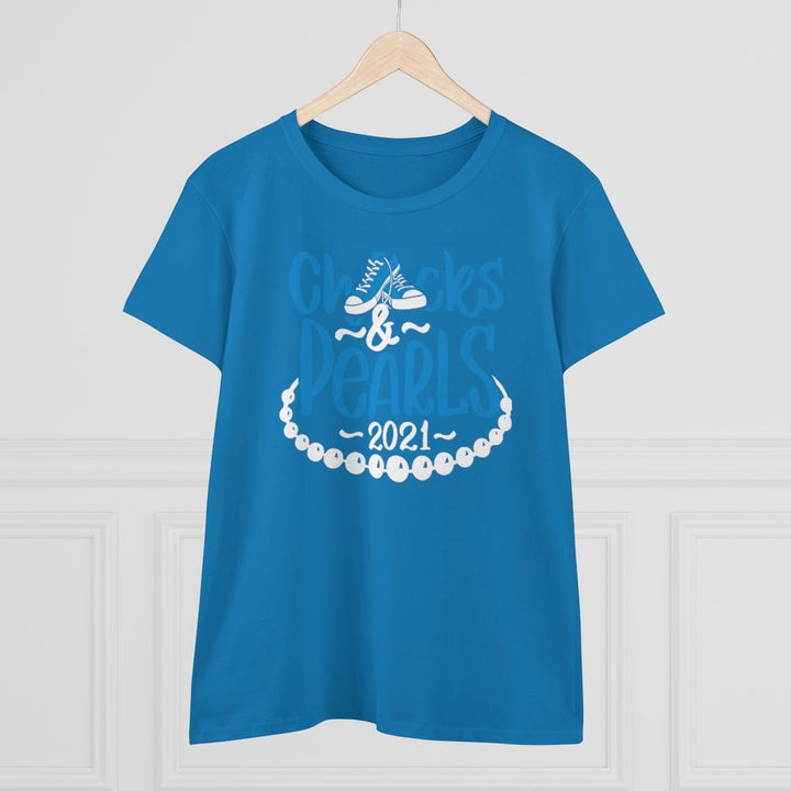 Chucks & Pearls Heavy Cotton Tee - Beguiling Phenix Boutique