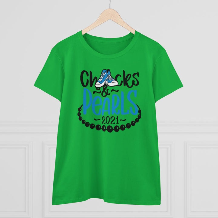 Chucks & Pearls Heavy Cotton Tee - Beguiling Phenix Boutique