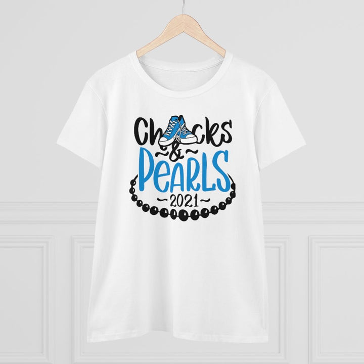 Chucks & Pearls Heavy Cotton Tee - Beguiling Phenix Boutique