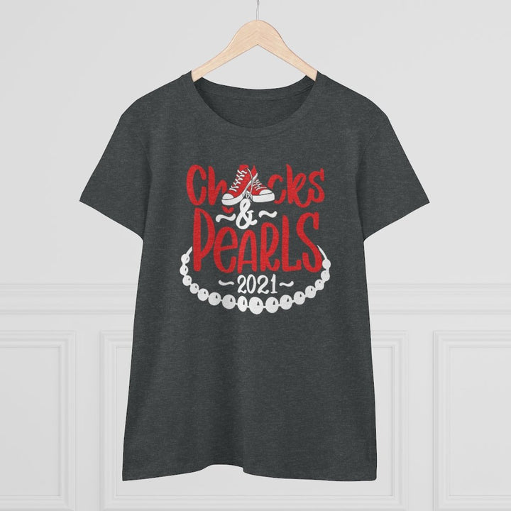 Chucks & Pearls Heavy Cotton Tee - Beguiling Phenix Boutique