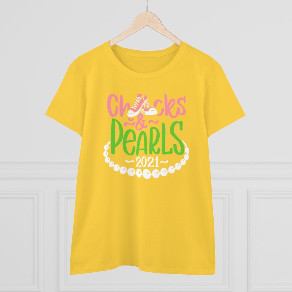 Chucks & Pearls Heavy Cotton Tee - Beguiling Phenix Boutique