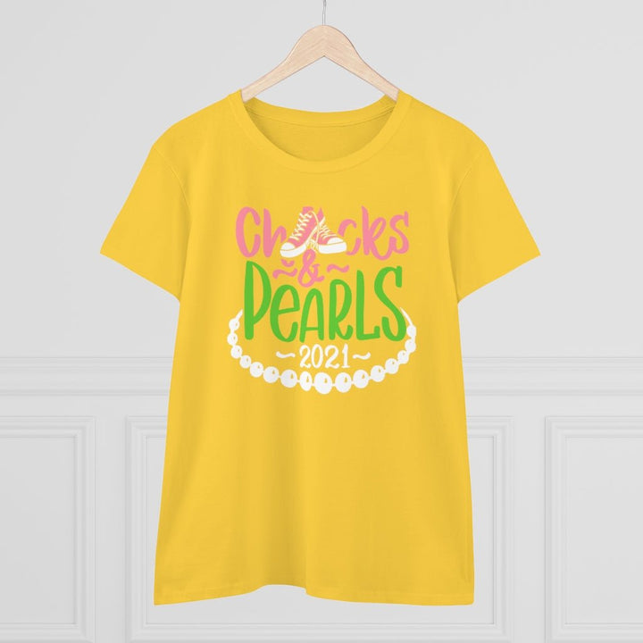 Chucks & Pearls Heavy Cotton Tee - Beguiling Phenix Boutique
