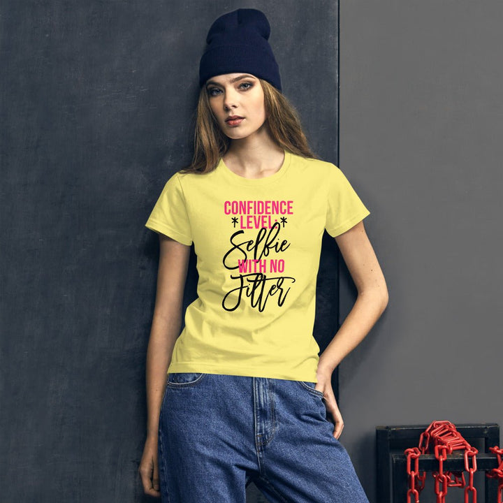 Confidence Level Selfie With No Filter Shirt - Beguiling Phenix Boutique