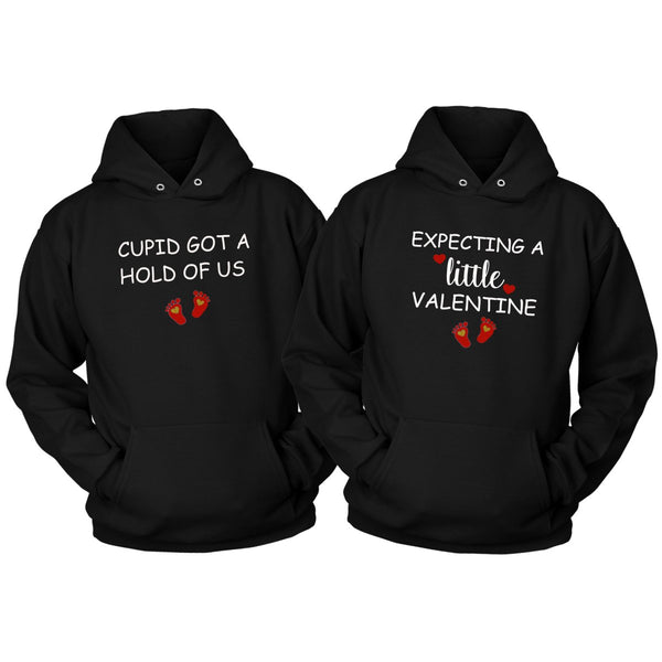 Cupid Pregnancy Announcement Couple's Hoodie - Beguiling Phenix Boutique