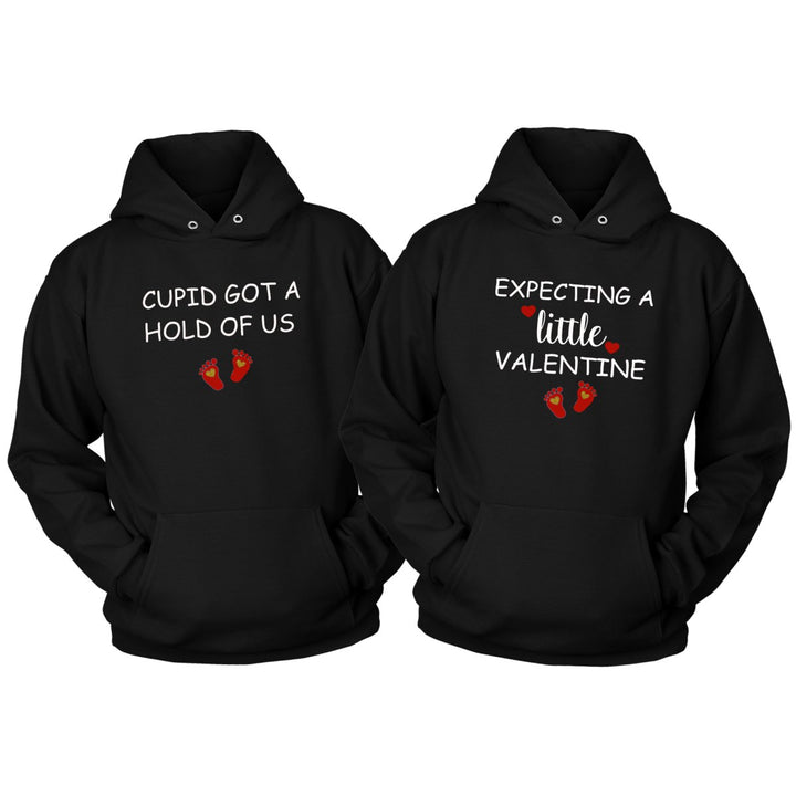 Cupid Pregnancy Announcement Couple's Hoodie - Beguiling Phenix Boutique