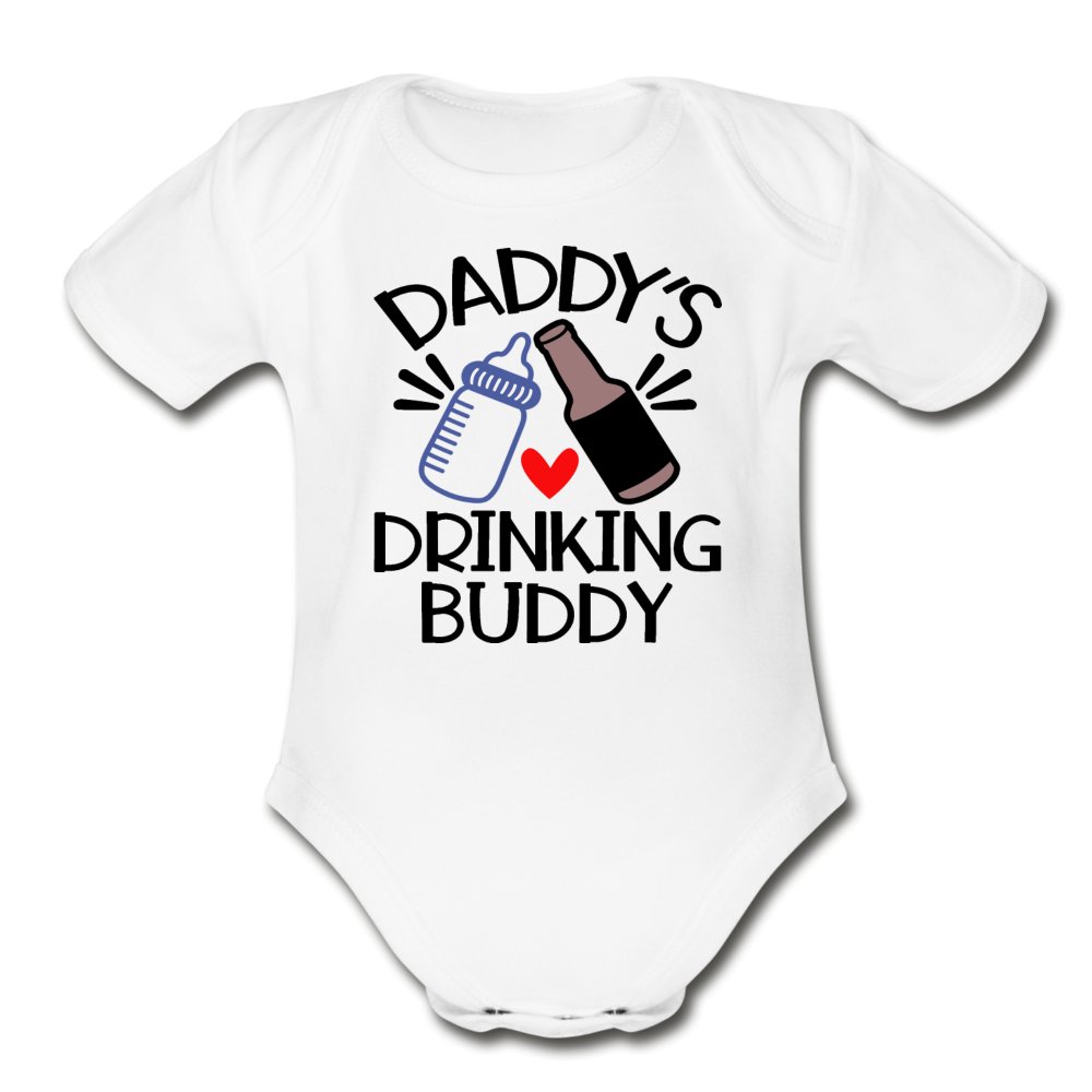 Daddy's Drinking Buddy Organic Baby Bodysuit - Beguiling Phenix Boutique