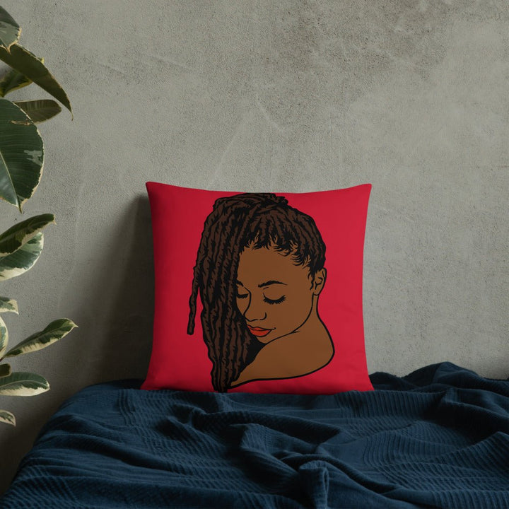 Deep In Thought Throw Pillow-Red - Beguiling Phenix Boutique