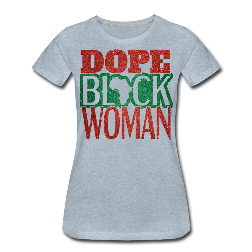 Dope Black Woman Women’s Shirt-Glitter - Beguiling Phenix Boutique