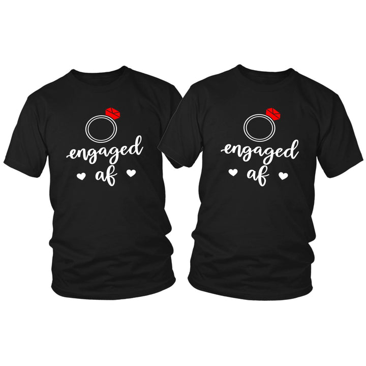 Engaged AF Couple's Shirt - Beguiling Phenix Boutique