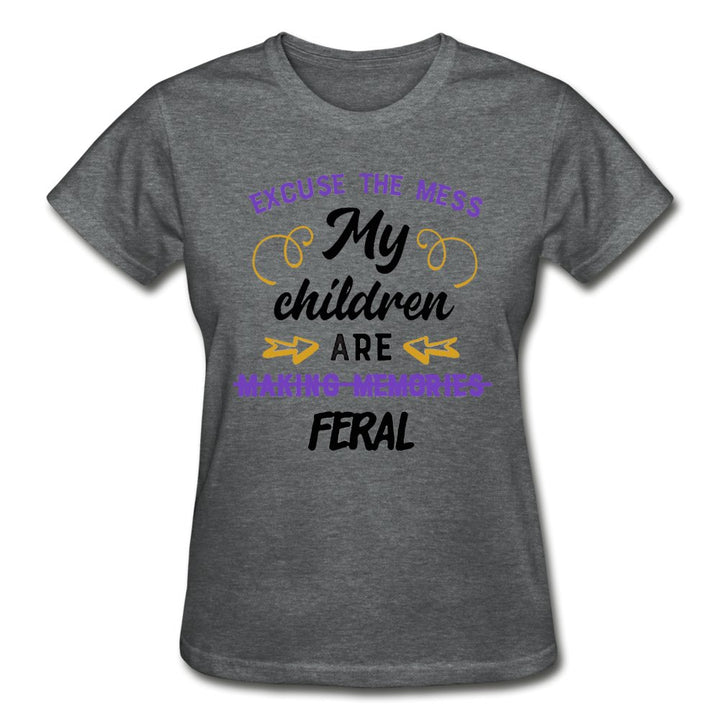Excuse The Mess My Children Are Feral Ladies Shirt - Beguiling Phenix Boutique