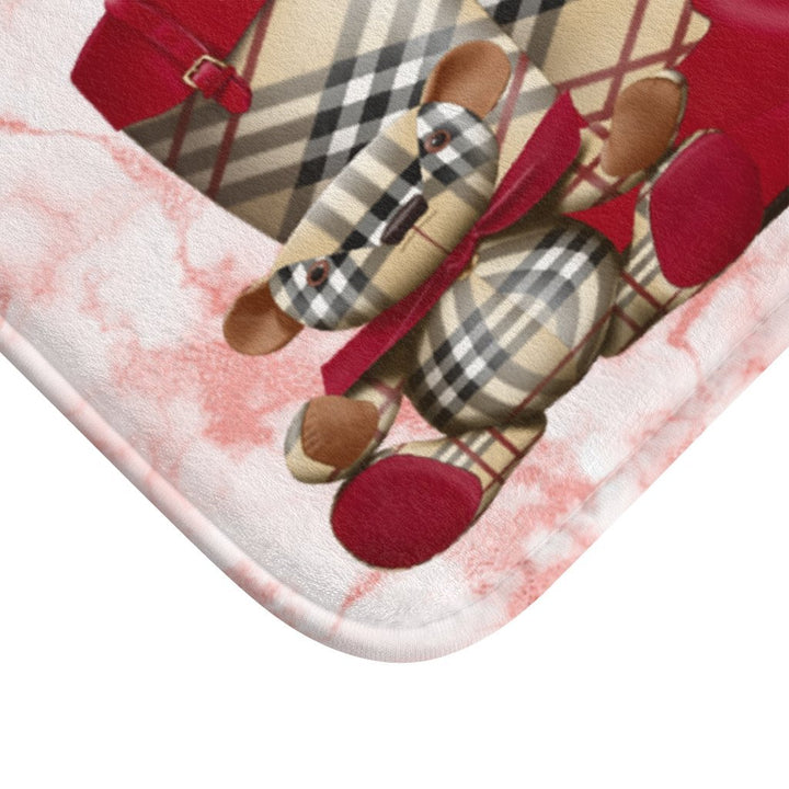 Fashionista Shower Curtain & Bath Mat-Red - Beguiling Phenix Boutique