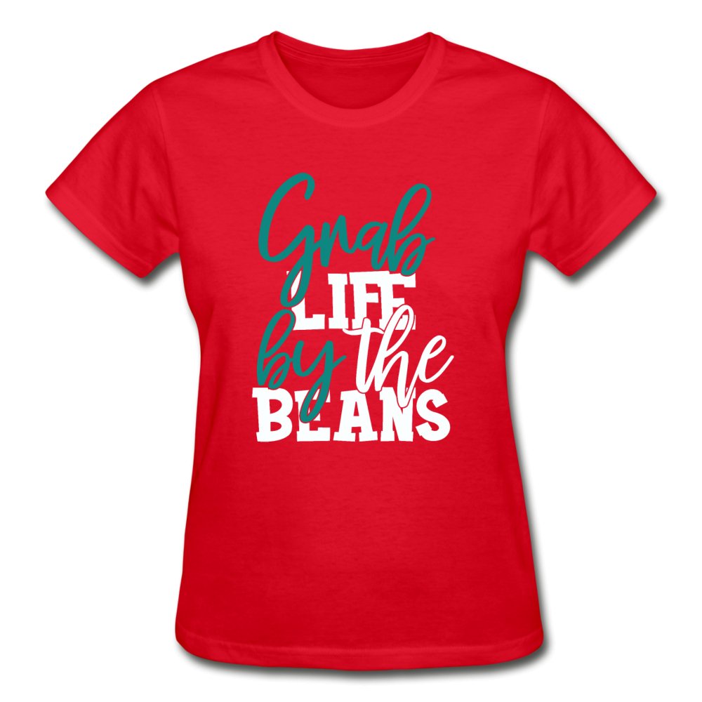 Grab Life By The Beans Cotton Ladies Shirt - Beguiling Phenix Boutique