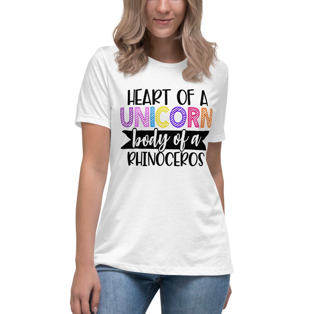 Heart Of A Unicorn Women's Relaxed Shirt - Beguiling Phenix Boutique