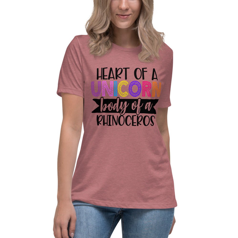 Heart Of A Unicorn Women's Relaxed Shirt - Beguiling Phenix Boutique