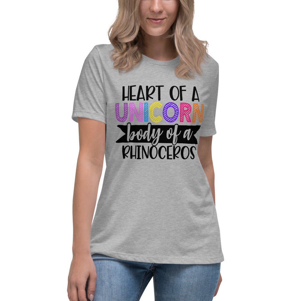 Heart Of A Unicorn Women's Relaxed Shirt - Beguiling Phenix Boutique