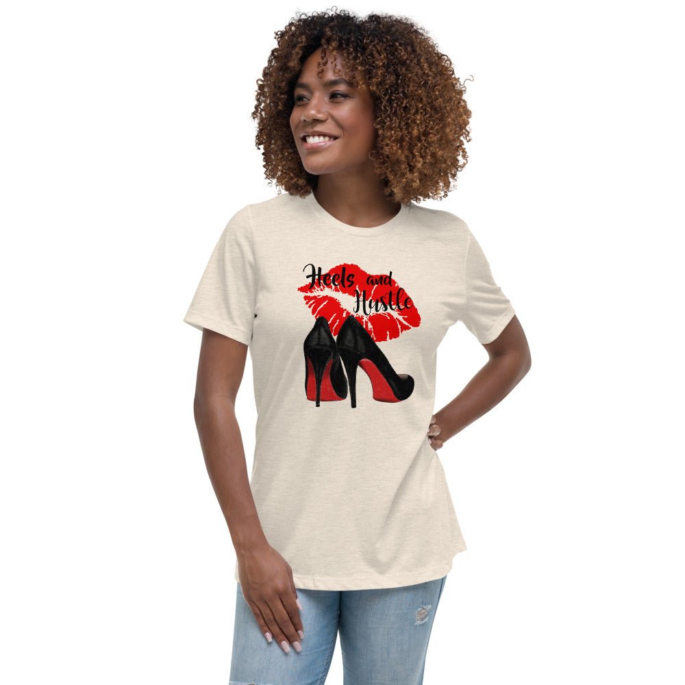 Heels & Hustle Women's Relaxed T-Shirt - Beguiling Phenix Boutique