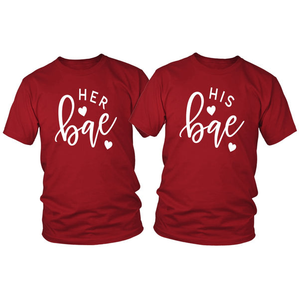Her Bae His Bae Couple's Shirt - Beguiling Phenix Boutique