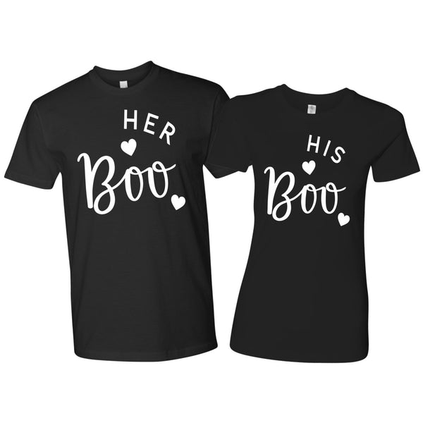 Her Boo His Boo Couple's Shirt - Beguiling Phenix Boutique