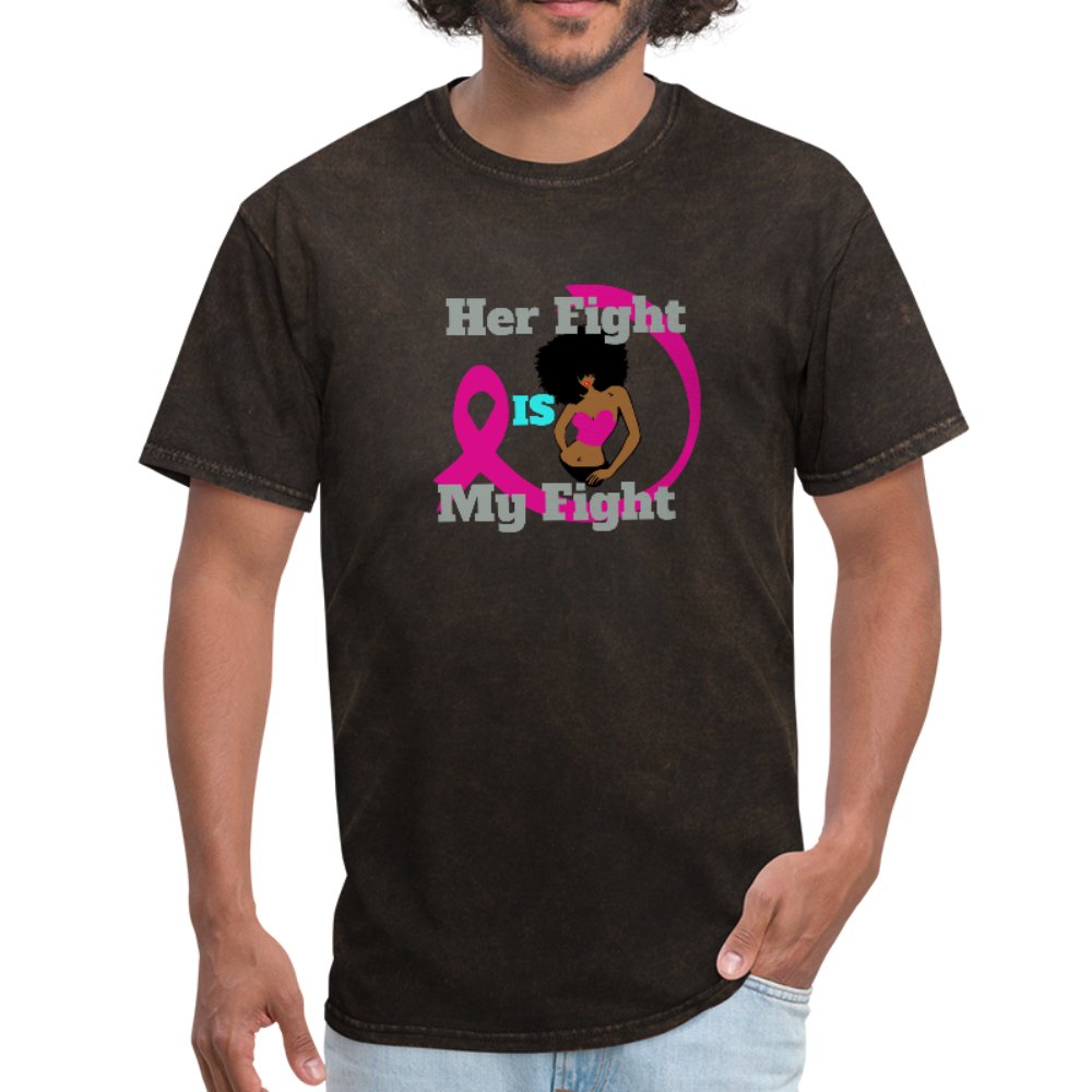 Her Fight Is My Fight Breast Cancer Awareness Men's Shirt - Beguiling Phenix Boutique