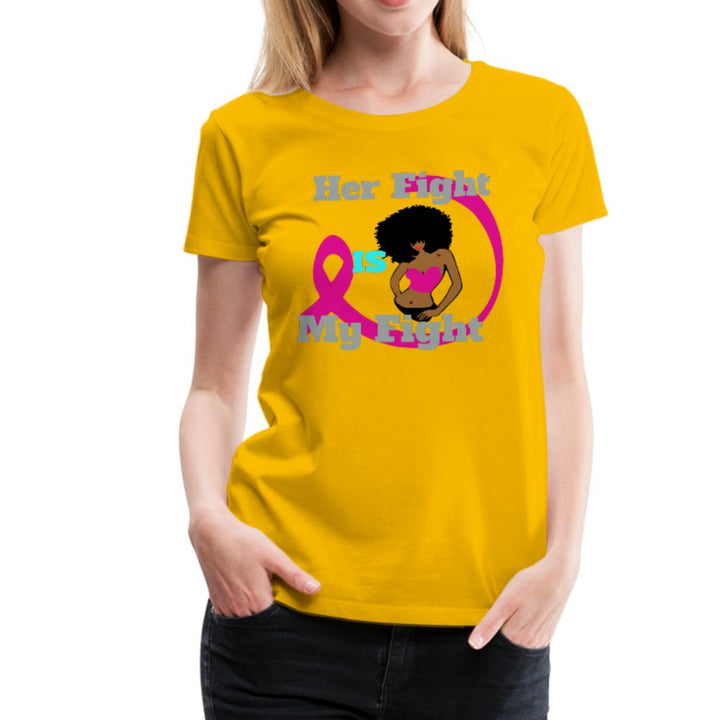 Her Fight Is My Fight Ladies Cancer Awareness Shirt - Beguiling Phenix Boutique