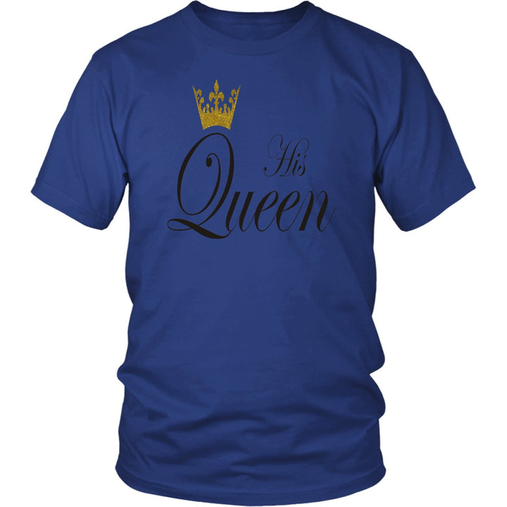 Her King His Queen Couple's Shirt - Beguiling Phenix Boutique