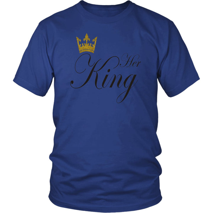 Her King His Queen Couple's Shirt - Beguiling Phenix Boutique