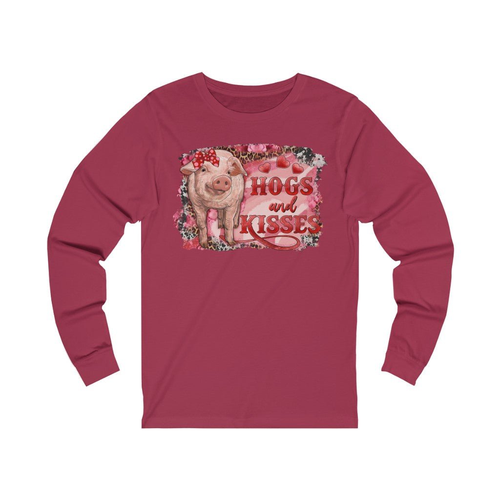 Hogs and Kisses Unisex Jersey Long Sleeve Tee - Beguiling Phenix Boutique