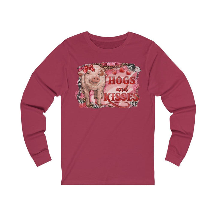 Hogs and Kisses Unisex Jersey Long Sleeve Tee - Beguiling Phenix Boutique