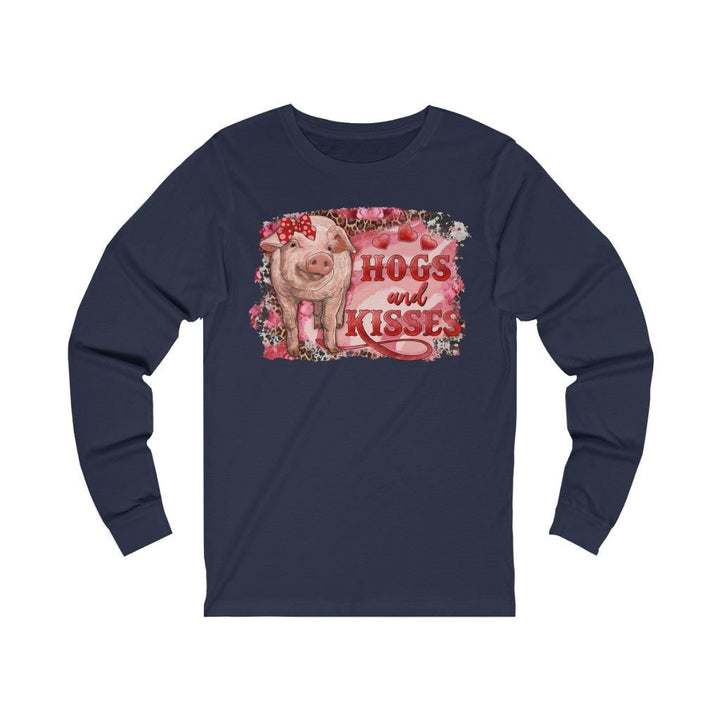Hogs and Kisses Unisex Jersey Long Sleeve Tee - Beguiling Phenix Boutique