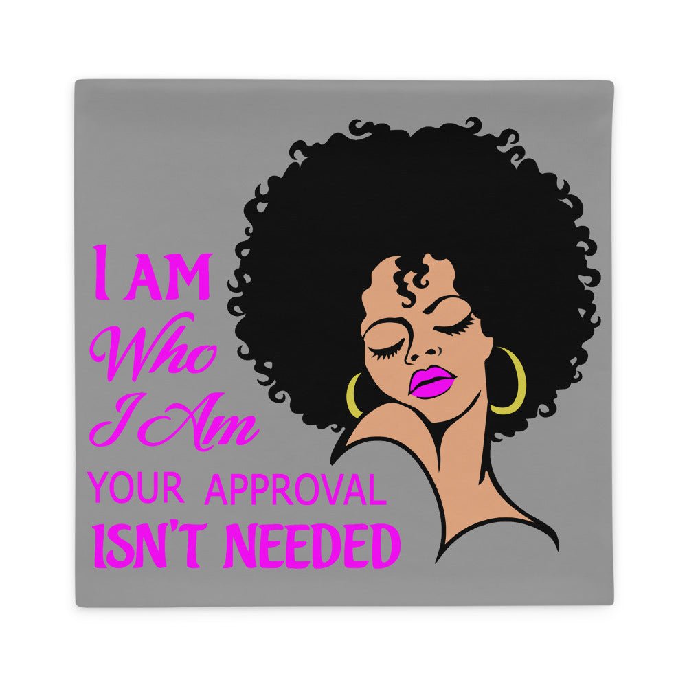 I Am Who I Am Throw Pillow Cover-Gray - Beguiling Phenix Boutique