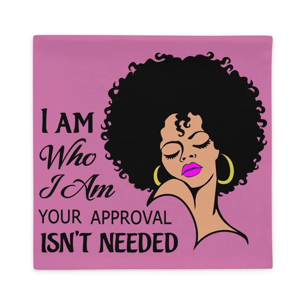I Am Who I Am Throw Pillow Cover-Pink - Beguiling Phenix Boutique