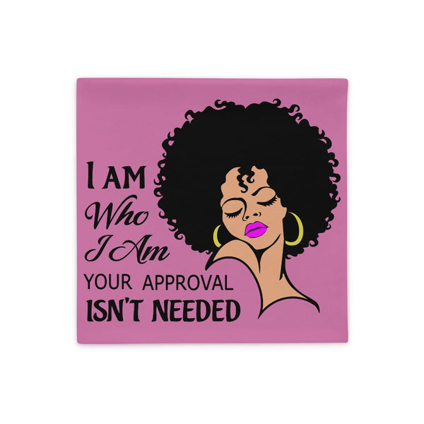 I Am Who I Am Throw Pillow Cover-Pink - Beguiling Phenix Boutique