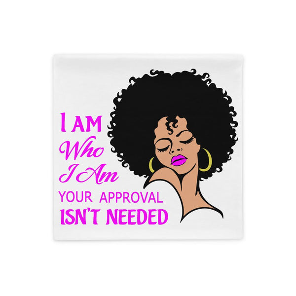 I Am Who I Am Throw Pillow Cover-White - Beguiling Phenix Boutique