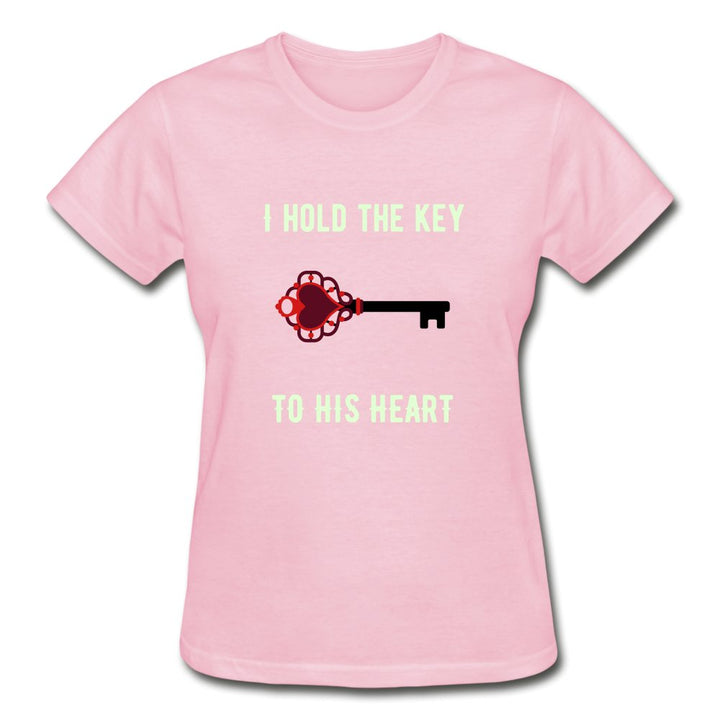 I Hold The Key To His Heart - glow in the dark ladies shirt - Beguiling Phenix Boutique