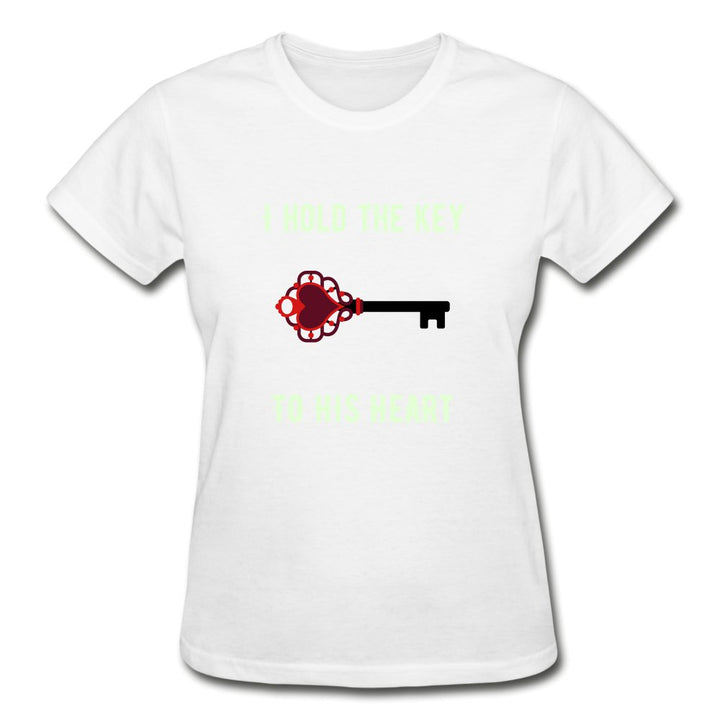 I Hold The Key To His Heart - glow in the dark ladies shirt - Beguiling Phenix Boutique