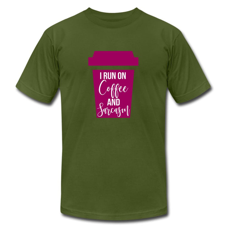 I run On Coffee And Sarcasm Unisex Shirt - Beguiling Phenix Boutique
