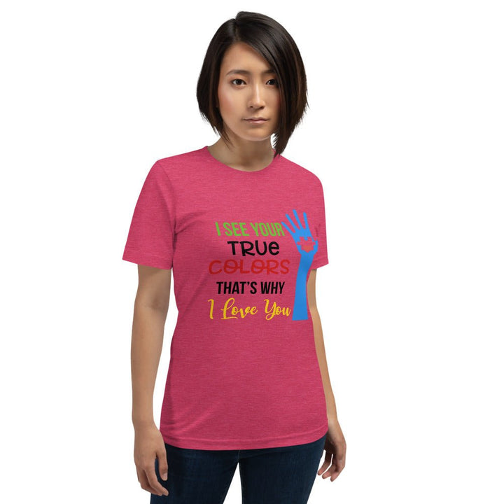 I See Your True Colors Autism Awareness Unisex Shirt - Beguiling Phenix Boutique