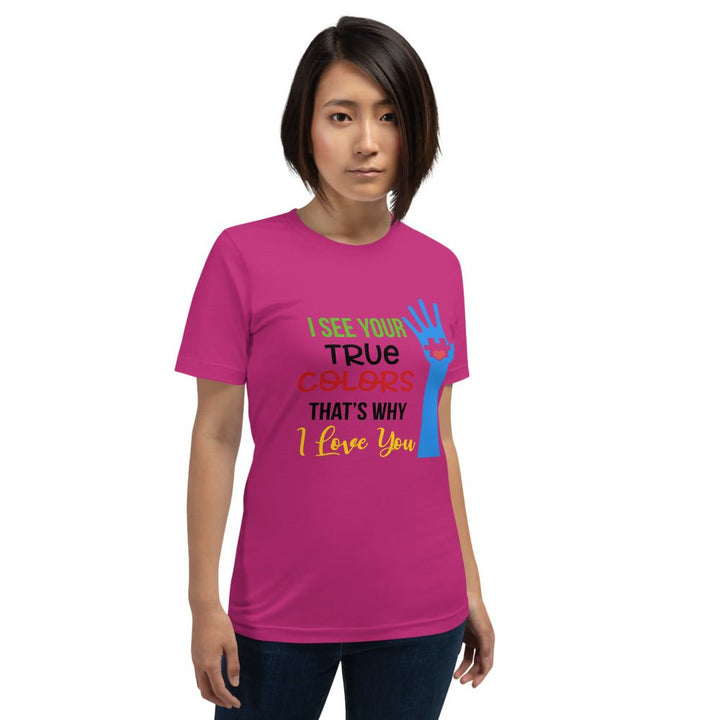 I See Your True Colors Autism Awareness Unisex Shirt - Beguiling Phenix Boutique