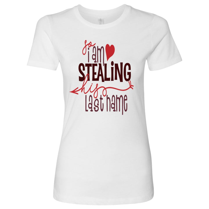 I Stole Her Heart/I am Stealing His Last Name Couple's Shirt - Beguiling Phenix Boutique