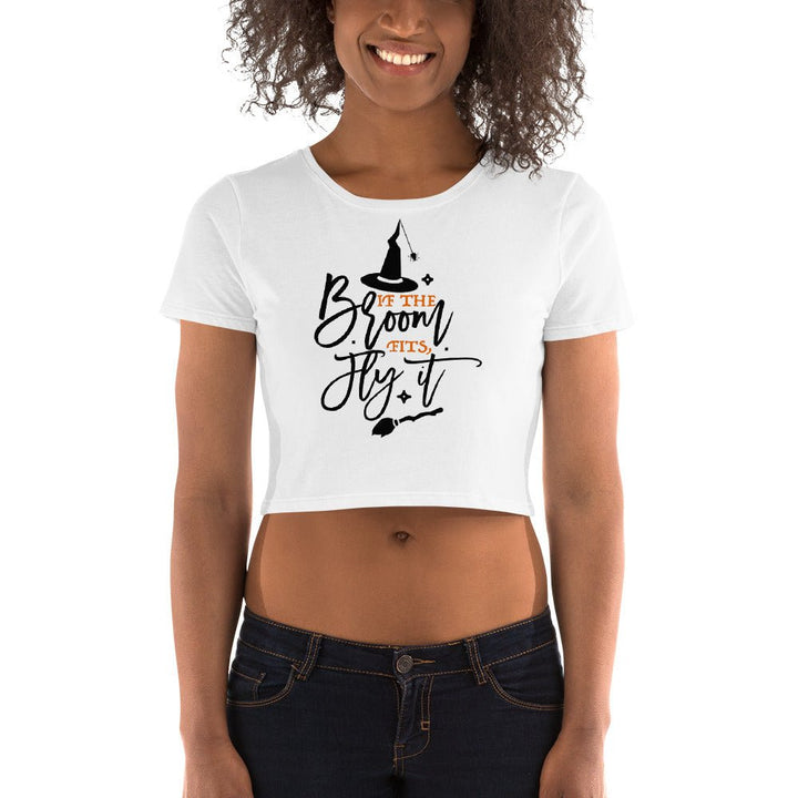 If The Broom Fits Fly It Crop Shirt - Beguiling Phenix Boutique
